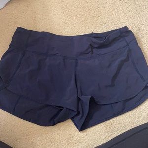Navy Blue Athletic Shorts LuLu